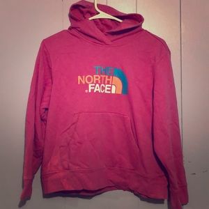 Pink North-face Hoodie